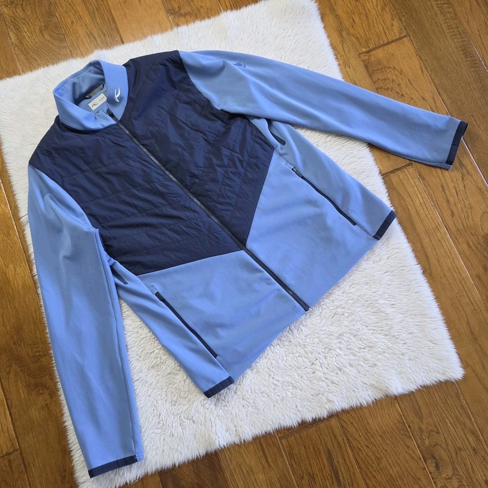 KJUS Release Jacket Men's 54 / XL Blue Full Zip Golf Performance